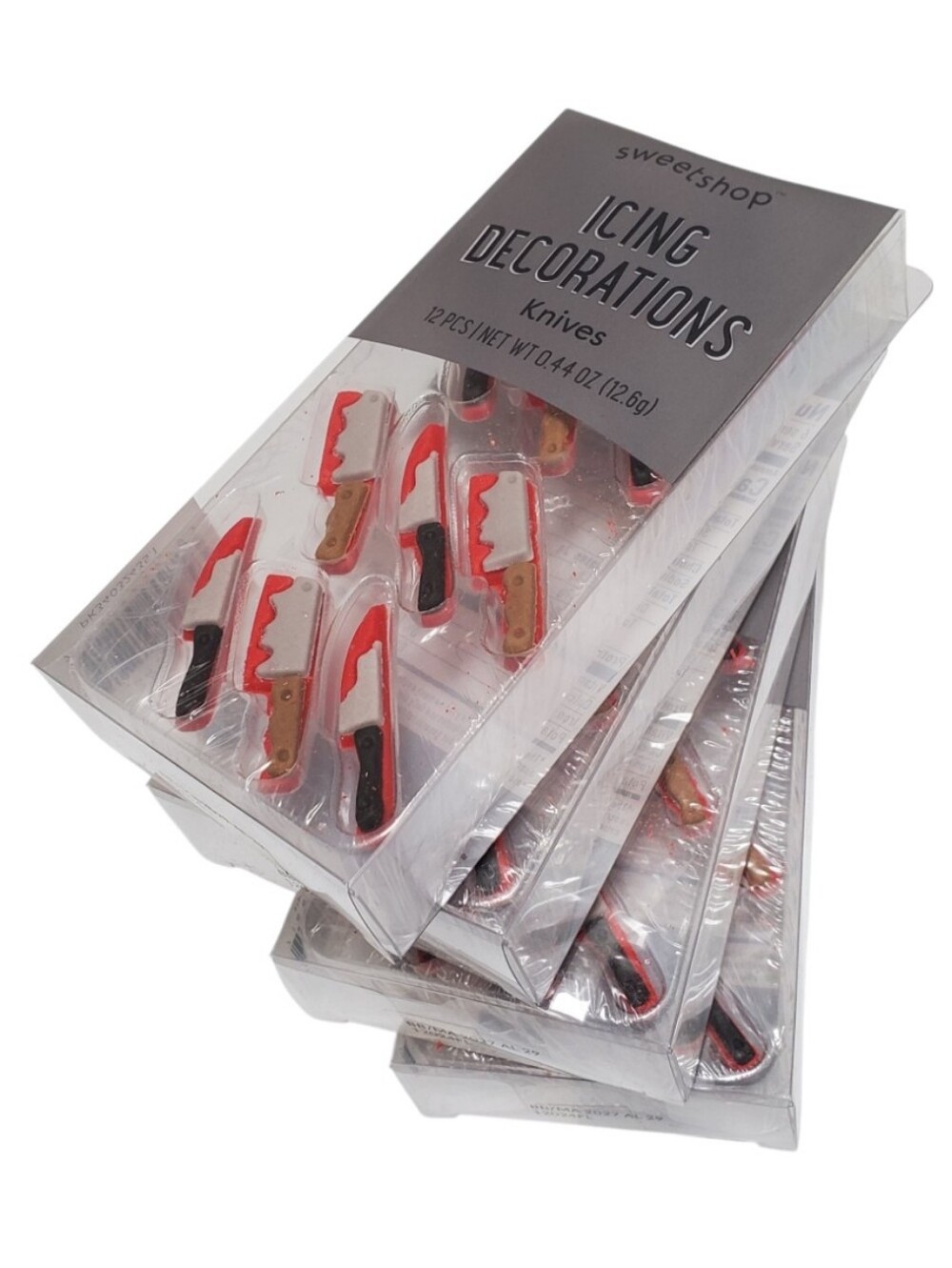 HALLOWEEN 4 Pk. 48 pieces Icing Decorations Bloody Knives